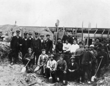 Bygning af viadukt 146